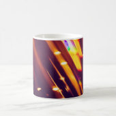 抽象芸術クリスマス金ゴールドはキラキラまたはグリッターライト。Chr コーヒーマグカップ (中央)