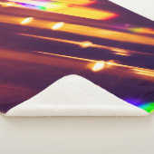 抽象芸術クリスマス金ゴールドはキラキラまたはグリッターライト。Chr シェルパブランケット (3/4)