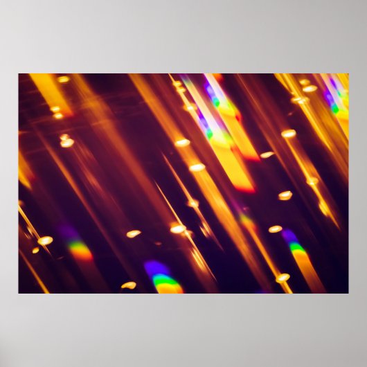 抽象芸術クリスマス金ゴールドはキラキラまたはグリッターライト。Chr ポスター (正面)