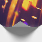 抽象芸術クリスマス金ゴールドはキラキラまたはグリッターライト。Chr ラッピングペーパー (角)