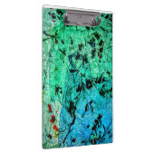 抽象芸術クリップボード，リサイクルプラスチックのアイロンカラー クリップボード (右)