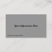 抽象芸術クリムゾンムーンビジネスカード 名刺 (裏面)