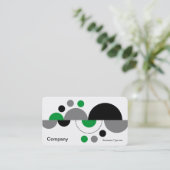 抽象芸術クレセント01 – 草の緑 名刺 (スタンド正面)