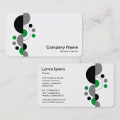 抽象芸術クレセント01 – 草の緑 名刺 (正面/裏面)