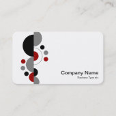 抽象芸術クレセント01 - Ruby Red 名刺 (正面)