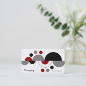 抽象芸術クレセント01 - Ruby Red 名刺 (スタンド正面)