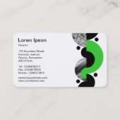 抽象芸術クレセント02 -春緑 名刺 (裏面)