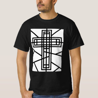 抽象芸術クロスデザイン Tシャツ