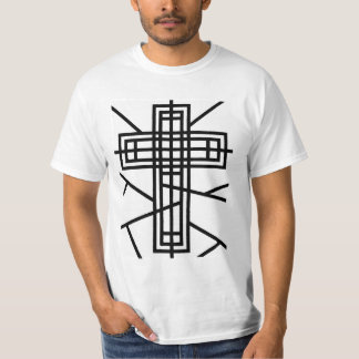 抽象芸術クロスデザイン Tシャツ