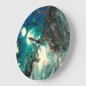 抽象芸術クロック流体注アクリルデザイン ラージ壁時計 (傾斜)