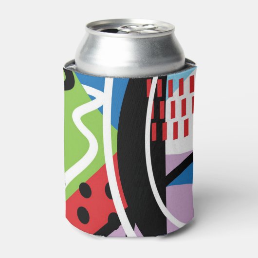 抽象芸術クーラーボックス 缶クーラー (缶正面)