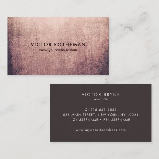 抽象芸術クールエッジアーティスト 名刺 (正面/裏面)