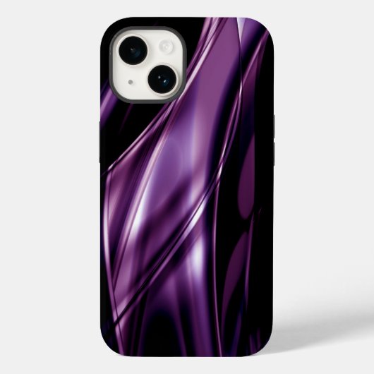 抽象芸術クールパープルレディース Case-Mate iPhoneケース (裏面)