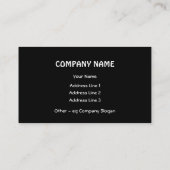 抽象芸術クール名刺 名刺 (裏面)