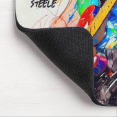 抽象芸術クール女子アポップ・アートのートアニメギタリスト マウスパッド (コーナー)