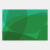 抽象芸術グエレガントリーンフェスティバルクリスマスホリデー ラッピングペーパーシート (正面3)