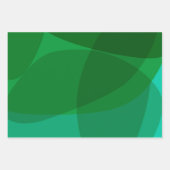 抽象芸術グエレガントリーンフェスティバルクリスマスホリデー ラッピングペーパーシート (正面2)