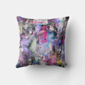 抽象芸術グカラフルロ絵を描ン クッション (裏面)