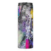 抽象芸術グカラフルロ絵を描ン タンブラー (裏面)