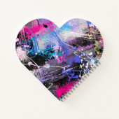 抽象芸術グカラフルロ絵を描ン ノートブック (裏面)