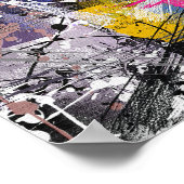 抽象芸術グカラフルロ絵を描ン ポスター (角)