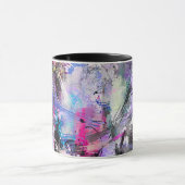 抽象芸術グカラフルロ絵を描ン マグカップ (中央)