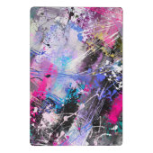 抽象芸術グカラフルロ絵を描ン ミニクリップボード (裏面)