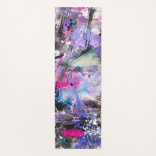 抽象芸術グカラフルロ絵を描ン ヨガマット (正面)