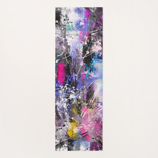 抽象芸術グカラフルロ絵を描ン ヨガマット (裏面)