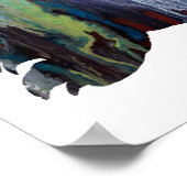 抽象芸術グッハーシルエット ポスター (角)