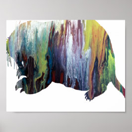 抽象芸術グッハーシルエット ポスター