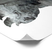 抽象芸術グッハーシルエット ポスター (角)