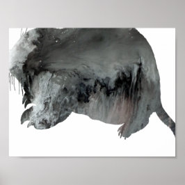 抽象芸術グッハーシルエット ポスター