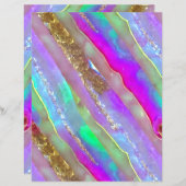 抽象芸術グラスアートスクラップブック紙 (正面/裏面)