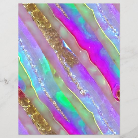 抽象芸術グラスアートスクラップブック紙 (正面)