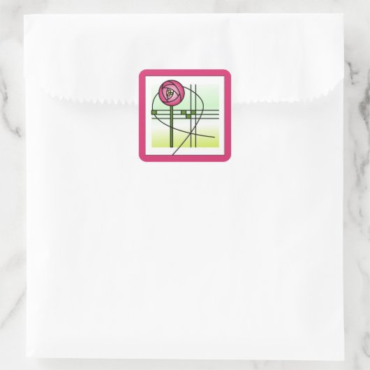 抽象芸術グラスゴーバラ スクエアシール (バッグ)