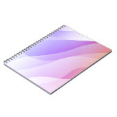 抽象芸術グラデーションのソフトCを持つ幾何学波形 ノートブック (左側)