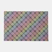 抽象芸術グラデーションの色が抑えられたグラフィック図形 ドアマット (正面)