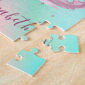 抽象芸術グラデーションカリカラフルージュプリンセス ジグソーパズル (側面)