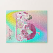 抽象芸術グラデーションカリカラフルージュプリンセス ジグソーパズル (横)