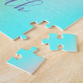 抽象芸術グラデーションホログラフィックパイナップル ジグソーパズル (側面)