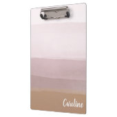 抽象芸術グラデーション水色のストライプ薄紫 クリップボード (左)