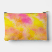 抽象芸術グラデーション発光パーソナライズされた喜び アクセサリーポーチ (裏面)