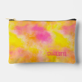 抽象芸術グラデーション発光パーソナライズされた喜び アクセサリーポーチ