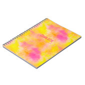 抽象芸術グラデーション発光パーソナライズされた喜び ノートブック (左側)