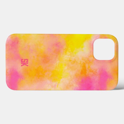 抽象芸術グラデーション発光パーソナライズされた喜び Case-Mate iPhoneケース (裏面 (横))