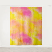 抽象芸術グラデーション発光喜び タペストリー (正面)