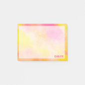 抽象芸術グラデーション発光喜び ポストイット (正面)