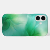 抽象芸術グラデーション緑と青 Case-Mate iPhoneケース (裏面 (横))