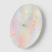 抽象芸術グラデーション背景 ラージ壁時計 (傾斜)